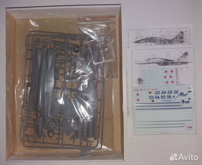 Масштабная модель самолета миг-29 9-13