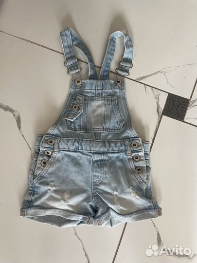 Джинсовый Комбез Zara kids девочки 110
