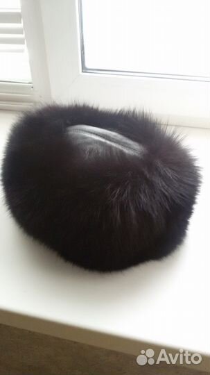 Шапка женская, мех песец