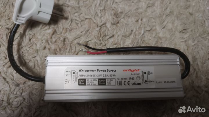Блок питания arpv-24060-C (24V, 2.5A, 60W)