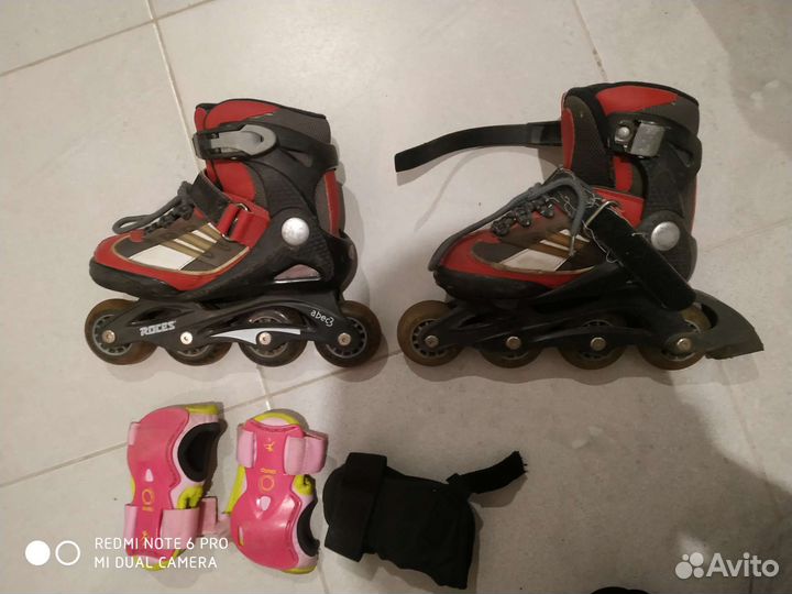 Роликовые коньки детские раздвижные