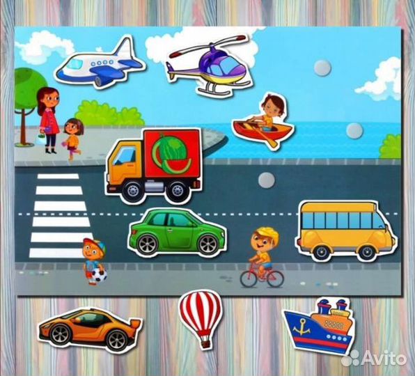 Развивающие Игры на липучках 3 шт