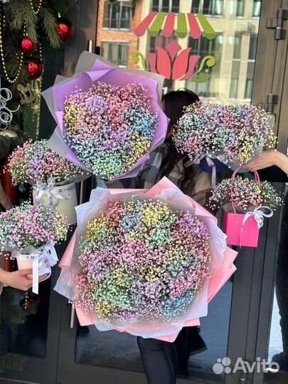 Композиция из гипсофилы