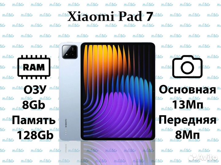 Xiaomi Pad 7 8/128Gb Blue