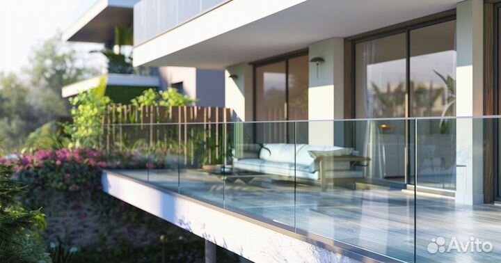 Стеклянные перила для лестниц