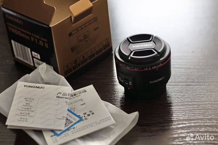 Объектив Yongnuo 50mm f1.8 ii для Canon