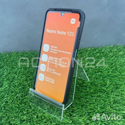 Чехол на Xiaomi Redmi Note 12S трансформер (черный