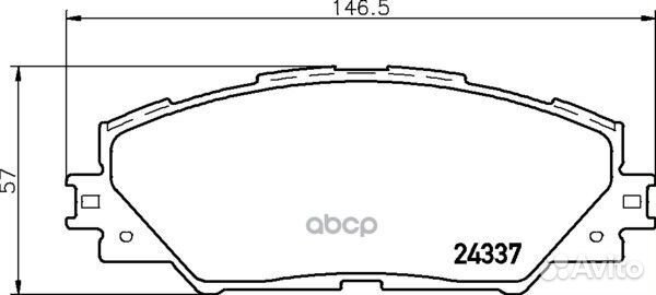 Колодки тормозные дисковые перед (PF-1530)