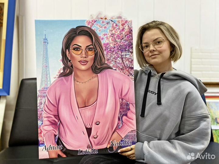 Портрет по фото на холсте Мурманск