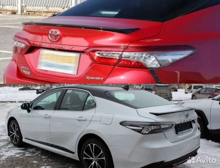 Лип спойлер на крышку багажника Camry XV70