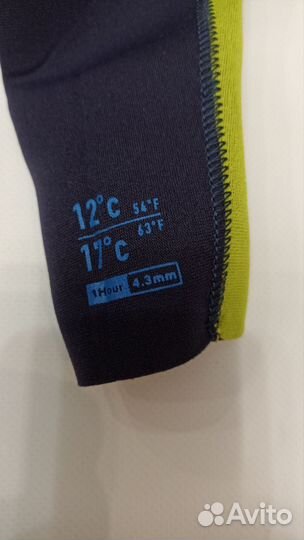 Гидрокостюм детский Plain, 4,3мм 8-9 лет