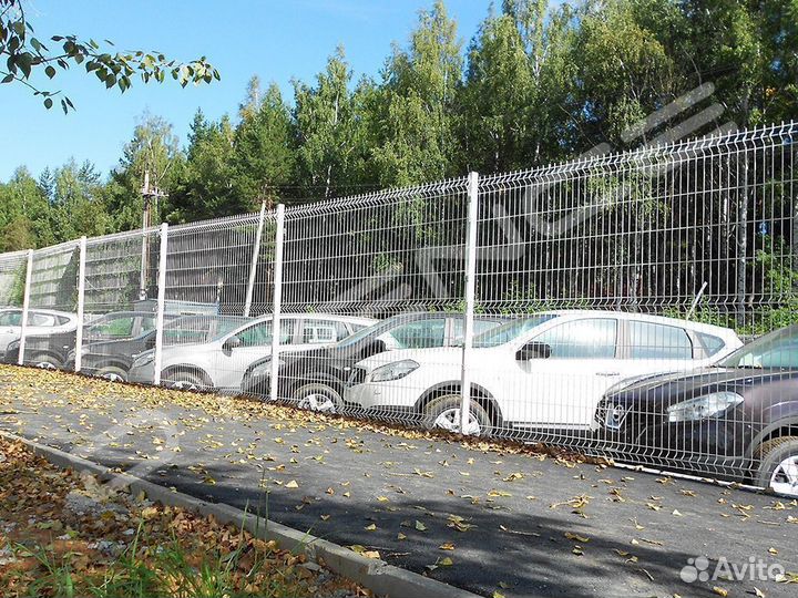 Забор 3D сетка, 3д панель 2,53х1,73м д.3,8мм