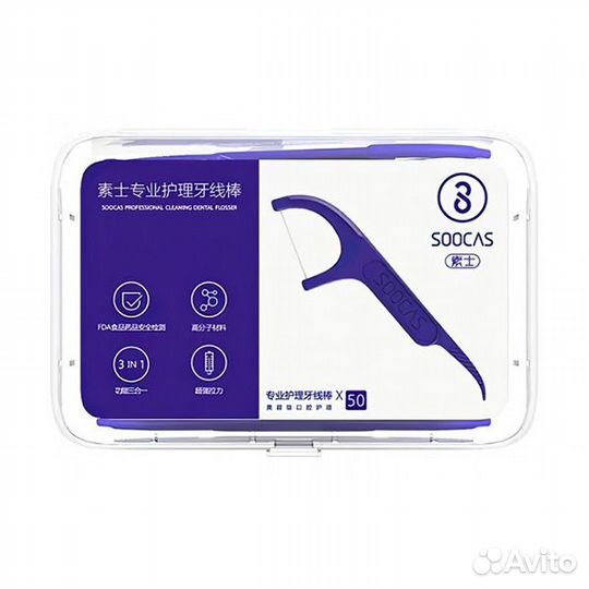 Зубная нить (зубочистки) Xiaomi Soocas Floss Pick