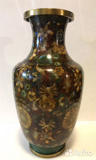 Ваза для цветов клуазоне эмаль