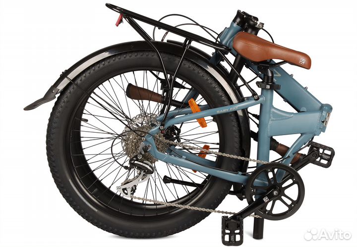 Cкладной велосипед Shulz Easy Fat синий лед