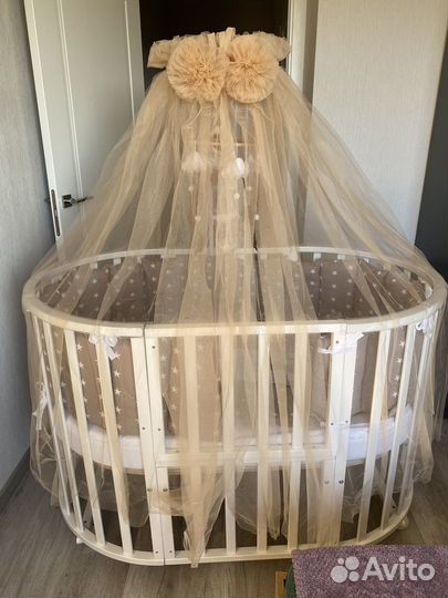 Балдахин с держателем на детскую кроватку