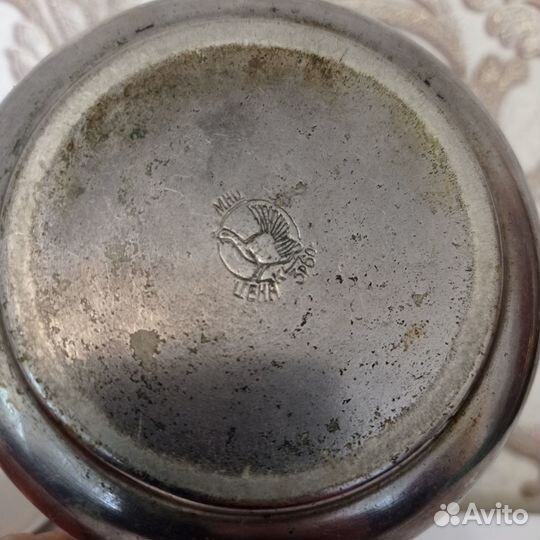 Чайник заварной, мельхиоровый для самовара