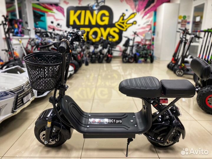 Электроскутер Wolong C 1 PRO 1000W 13ah NEW V-2.1