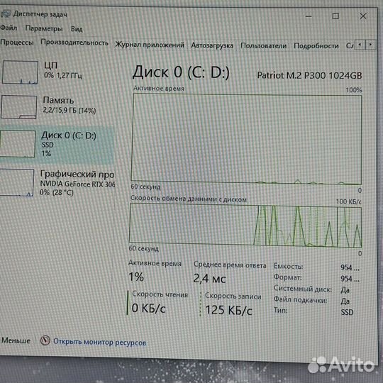 Игровой Компьютер I5 11400F/RTX 3060/16Gb/Ssd 1Tb