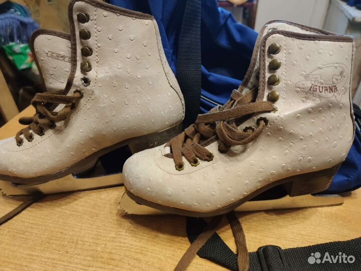 Коньки фигурные iguana 24 см длина стельки