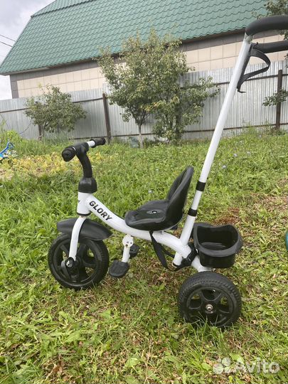 Детский Трехколесный велосипед с ручкой