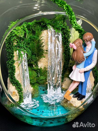 Флорариум моссариум Свадьба подарок миниатюра