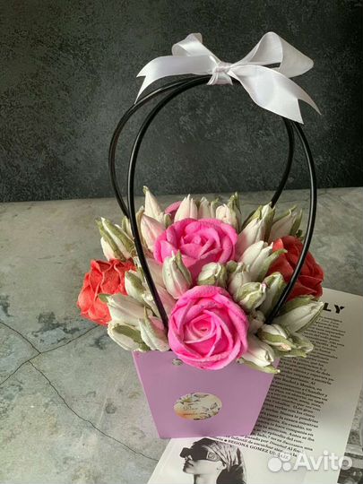 Букет из зефира.Букет комплимент