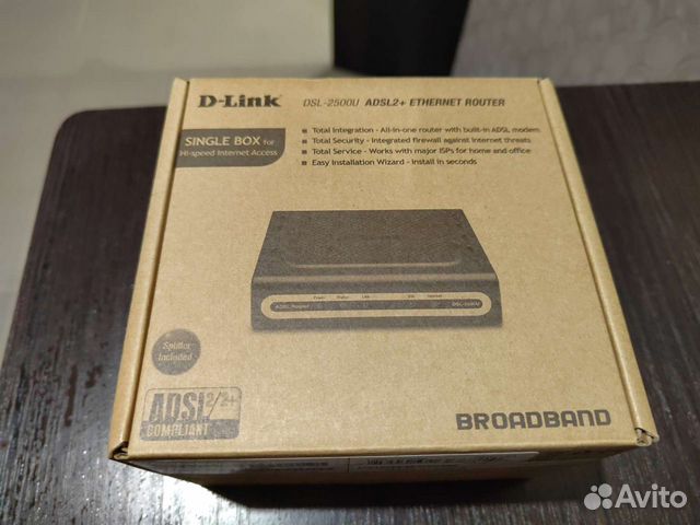 Adsl-модем (роутер) D-Link DSL-2500U