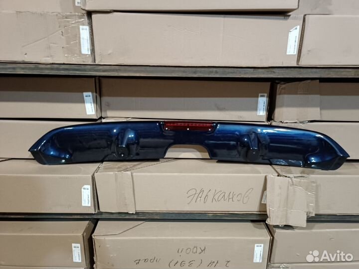 Спойлер ваз 2114 в сборе цвет синий (персей)