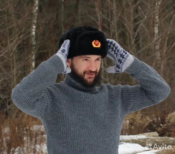 Шапка ушанка военная СССР