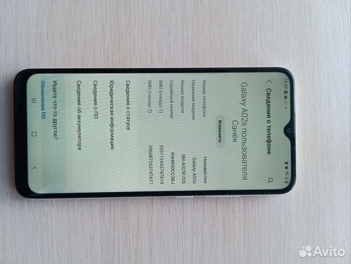 Телефон samsung A02s