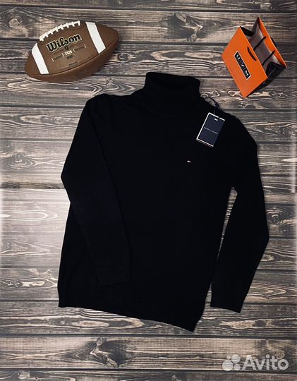 Водолазка мужская черная Tommy Hilfiger