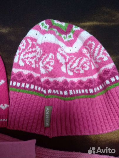 Комплект шапка и шарф для девочки