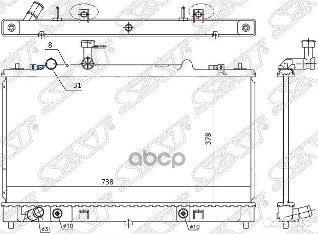 Радиатор Mazda Mazda6 02-12 / Atenza 02-12 MZ00