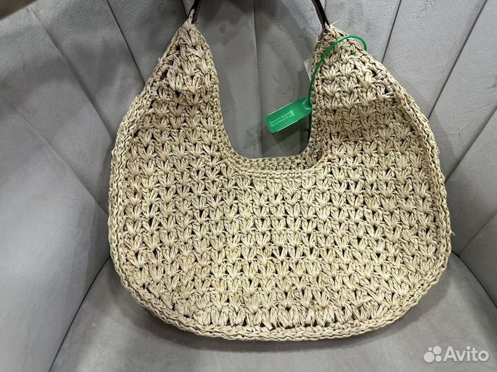 Соломенная сумка Celine