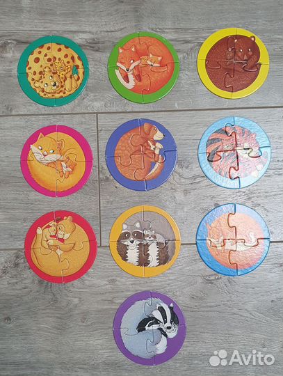 Крупные пазлы 2 набора