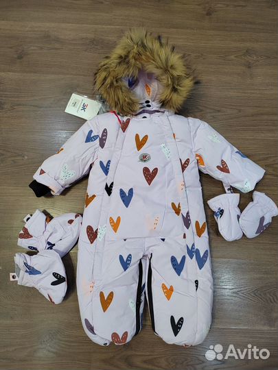 Зимние комбинезоны трансформеры 74,80,86,92