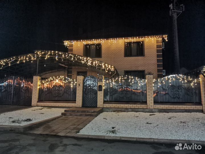 Новогоднее украшение домов