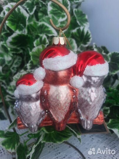 Елочная игрушка стекло