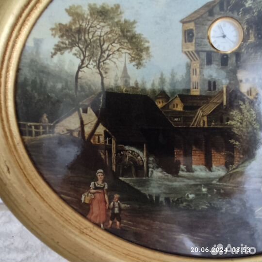 Декоративное панно с часами «Bradford Exchange»