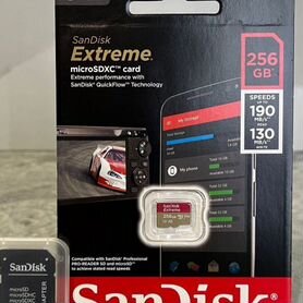 Карта памяти SanDisk Extreme 256gb