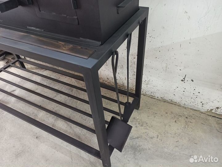 Мангал с печью под казан