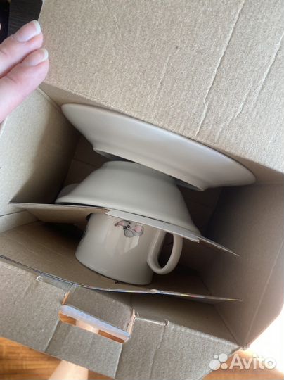 Набор детской посуды фарфор