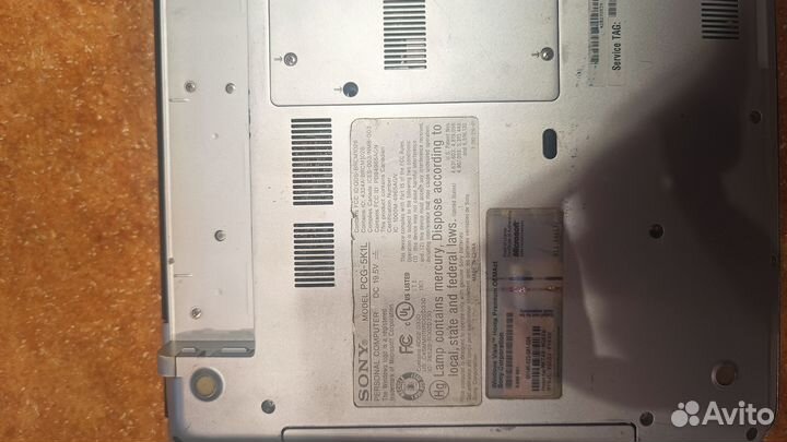 Ноутбук sony vaio pcg 5k1l