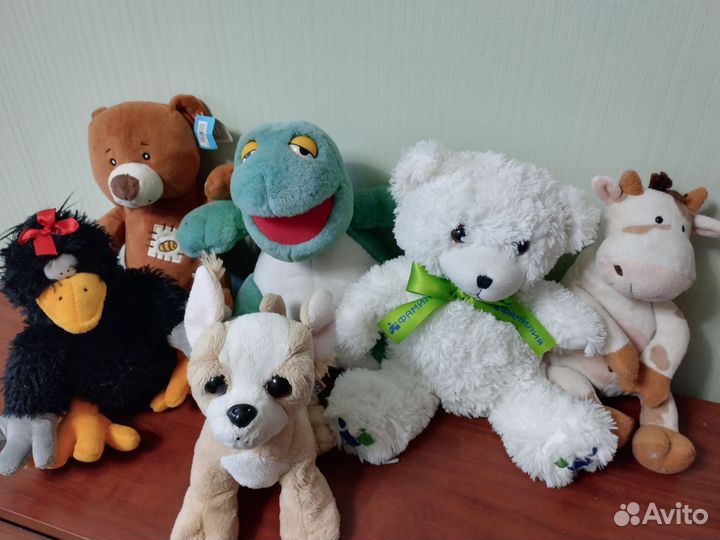 Мягкие игрушки пакетом новые и бу