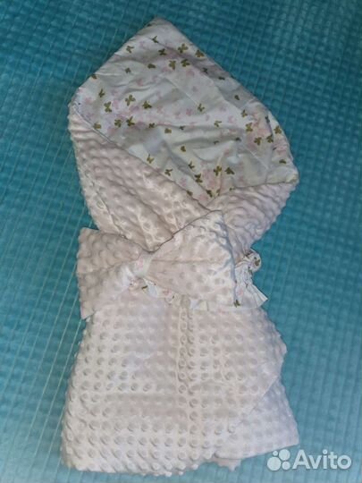 Конверт- одеяло на выписку для девочки, новый