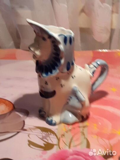 Гжель шкатулка сахарница масленка чайник кумган