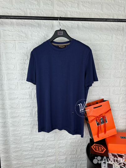 Футболка Loro Piana Marine Blue
