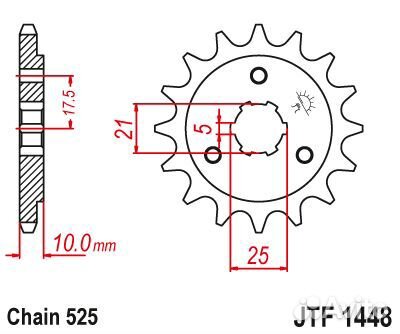 Звезда привода Suzuki DR650SE 96-24, XF650 97-02