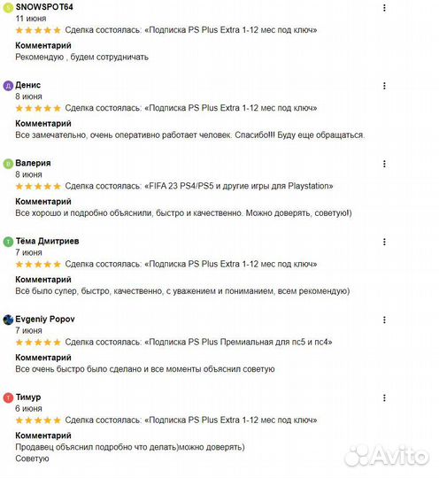 Подписка PS Plus Люксовая+EA Sport PS4/PS5